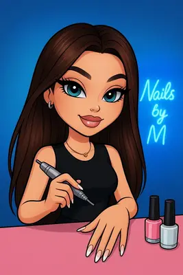 Blue Nails By M