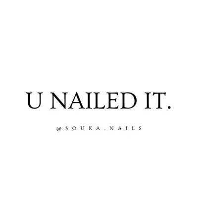 U NAILED IT.